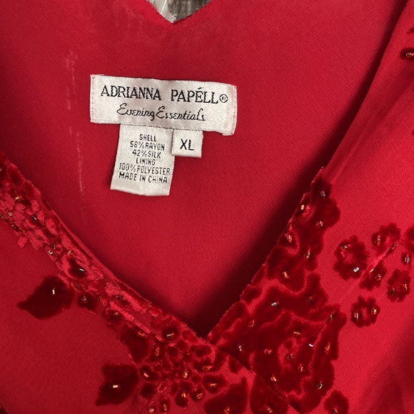 NWT Arianna Papell Vintage Red Shirt - Picture 2 of 4